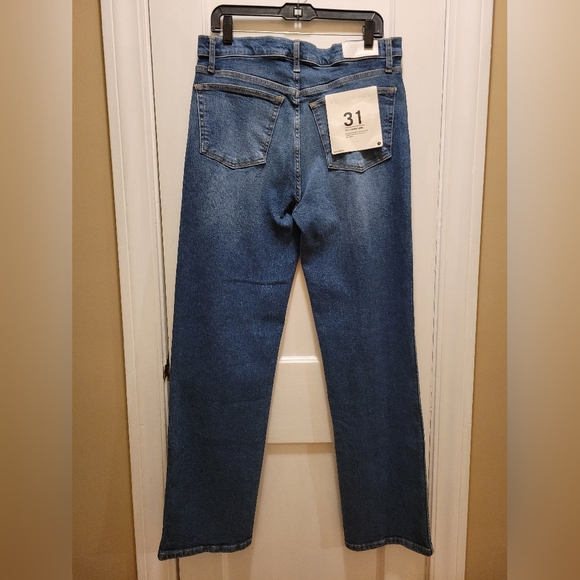 Re/Done 90s High Rise Loose Straight Leg Jeans NWT Womens Size 31 - Picture 1 of 8